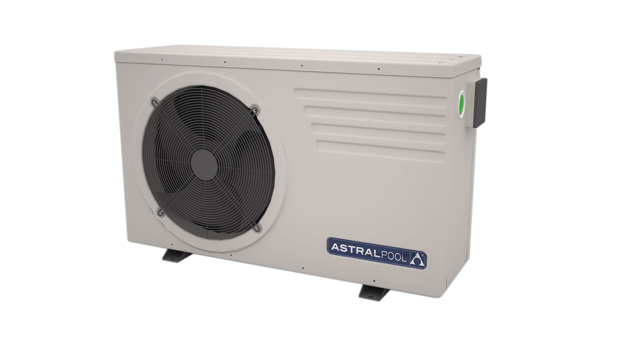 BOMBA DE CALOR EVOLINE 25M  23 kw potencia de salida a 24º temperatura ambiente, 18 kw a 15ºC temperatura ambiente, modelo aire-agua en material ABS de exterior con control por WiFi.