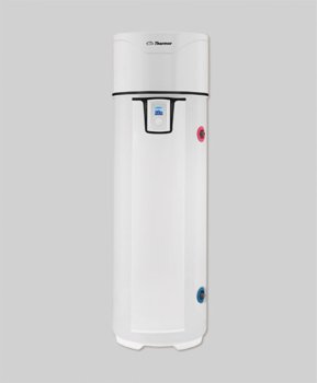 Bomba de calor Aeromax Premium 270 L, potencia 525 w, potencia resistencia 1800w, peso 93 kg, altura 1949 mm, diámetro 620 mm, ERP A+, marca Thermor